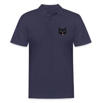 Chat mignon, matou au nez en forme de cœur - Polo Homme - bleu marine - Devant - Kai (181cm)