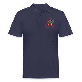 Make SUP not War - Männer Poloshirt - Navy - Vorne - Kai (181cm)