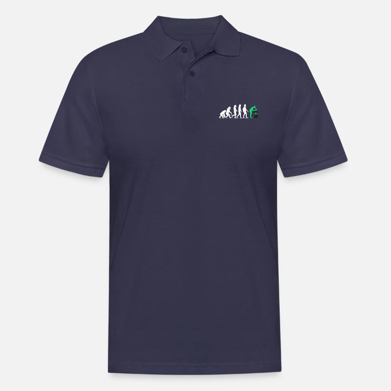 Biologe evolution geschenk beruf biologie mikro - Männer Poloshirt - Navy