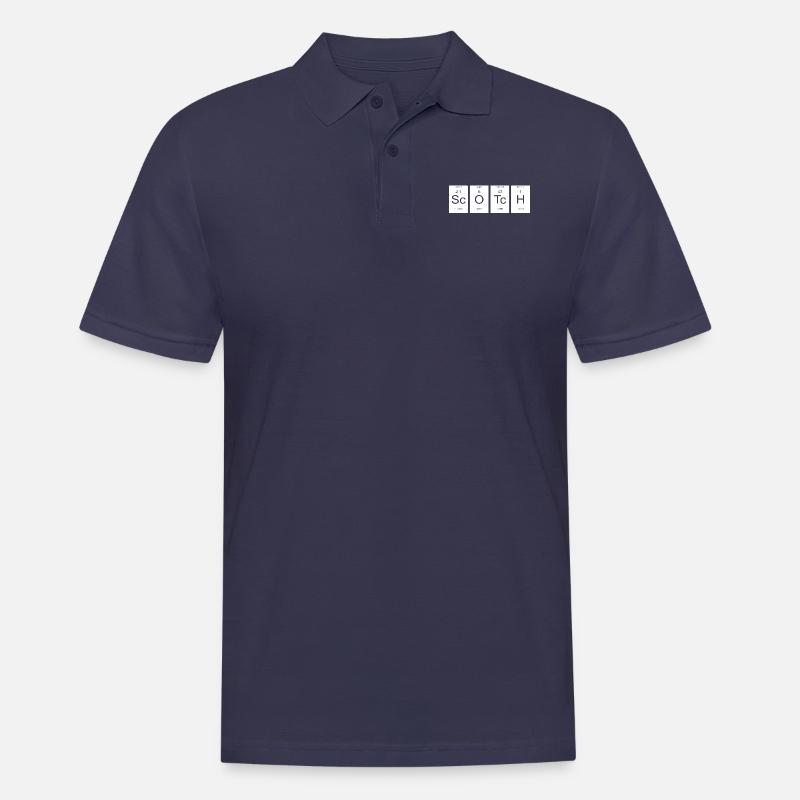 scotch Nerd Geschenk Periodensystem - Männer Poloshirt - Navy