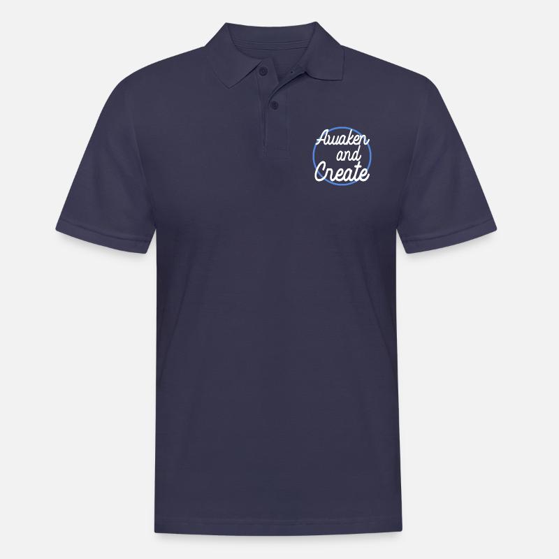 innovative ideas technological innovation present - Men's Polo Shirt - navy