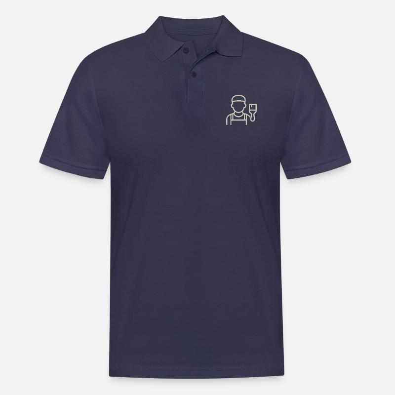 Der Maler - Männer Poloshirt - Navy