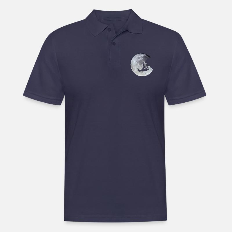Moon Boulder - Männer Poloshirt - Navy