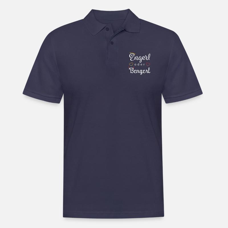 Engerl oder Bengerl - Männer Poloshirt - Navy