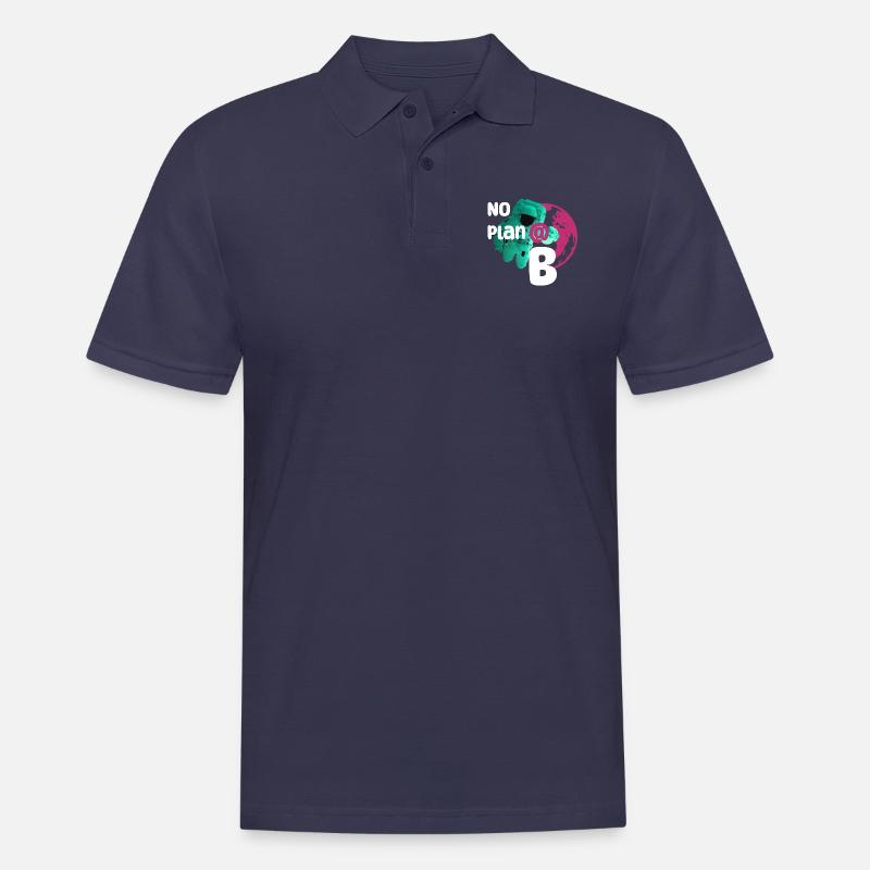 No plan B - Männer Poloshirt - Navy