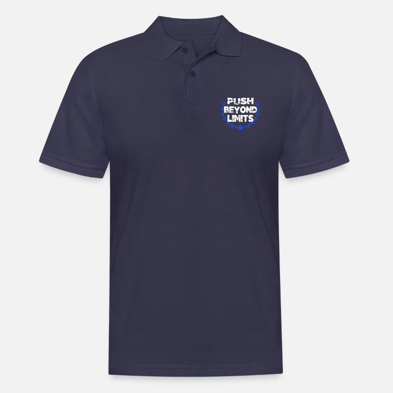 workouts high-intensity training - Männer Poloshirt - Navy