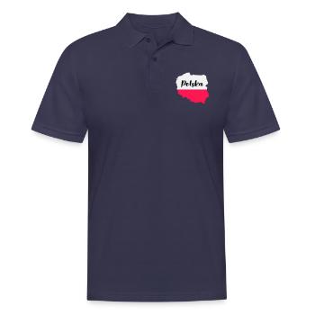 Pologne Polska - Polo Homme - bleu marine - Devant - Kai (181cm)