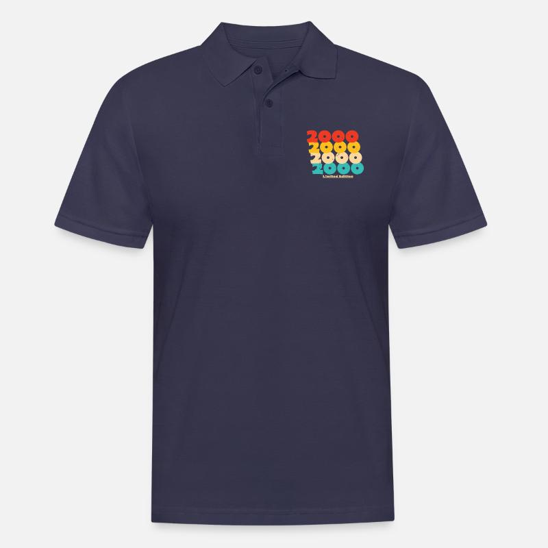 2000: Limitierte Auflage - 24-jähriges Jubiläum - Männer Poloshirt - Navy