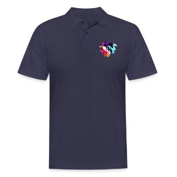 DreamyWappen - Männer Poloshirt - Navy - Vorne - Kai (181cm)