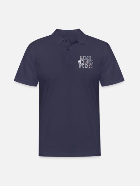 baseballgifts mechanics baseballhoodie - Männer Poloshirt - Navy