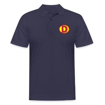 Super, Superheld, Superheldin, Hero, D - Männer Poloshirt - Navy - Vorne - Kai (181cm)