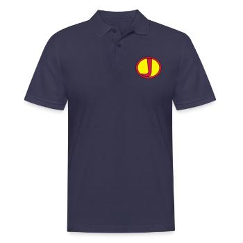 Super, Superheld, Superheldin, Hero, J - Männer Poloshirt - Navy - Vorne - Kai (181cm)