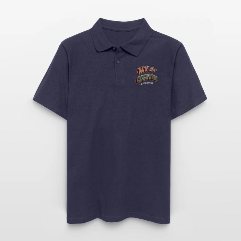 hacking coding hacking hack out glitch present Männer Poloshirt