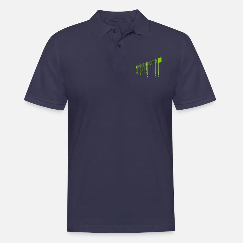 Binary Code Program Language - Men's Polo Shirt - navy