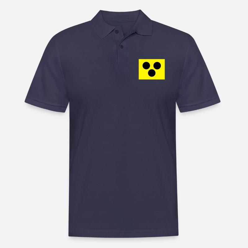 Blindenzeichen Armbinde Blind 2c - Männer Poloshirt - Navy