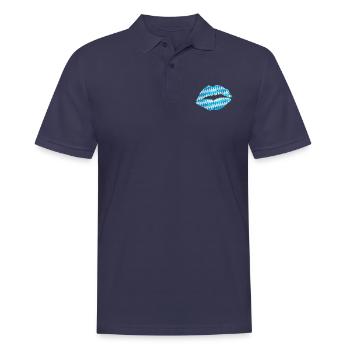Kiss (Bayern / Bavaria) 01 - Men's Polo Shirt - navy - Front - Kai (181cm)