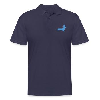 Dackel Alaaf - Männer Poloshirt - Navy - Vorne - Kai (181cm)