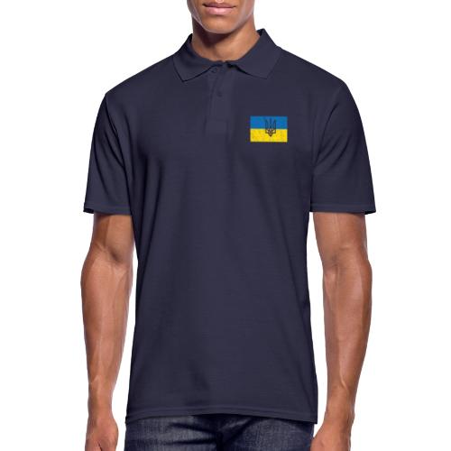 ukraine flag drident hollow - Men's Polo Shirt