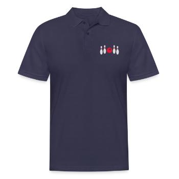 In between not hit bowling - Men's Polo Shirt - navy - Front - Kai (181cm)