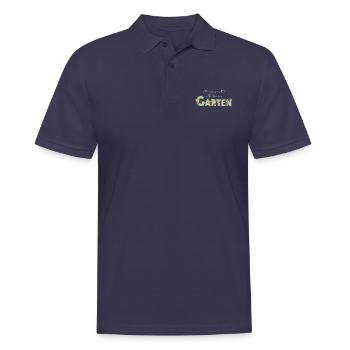 Ich kann nicht ich bin im Garten - Gartenarbeit - Männer Poloshirt - Navy - Vorne - Kai (181cm)