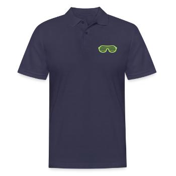 Party Glasses - Männer Poloshirt - Navy - Vorne - Kai (181cm)