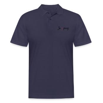 jumping trampolin girl jumpen jump Geschenk - Männer Poloshirt - Navy - Vorne - Kai (181cm)