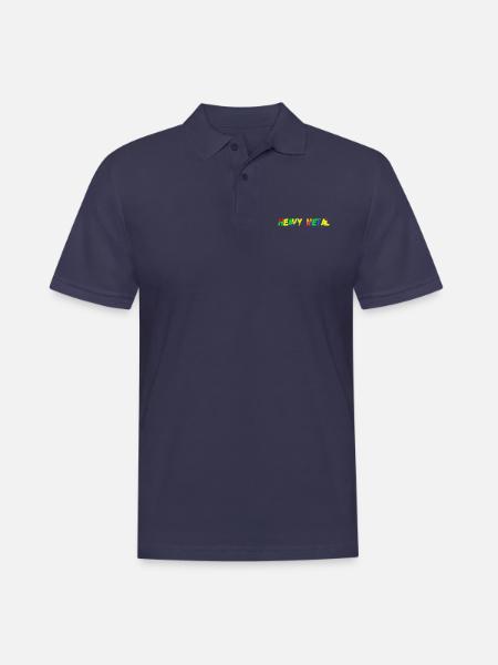 Heavy Metal - Männer Poloshirt - Navy