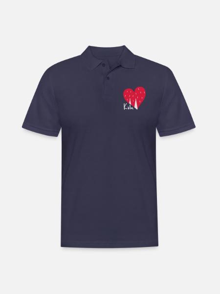 Köln im Herzen - Männer Poloshirt - Navy