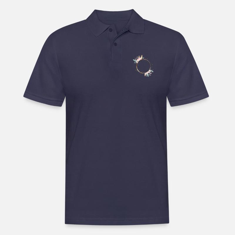boho - Männer Poloshirt - Navy