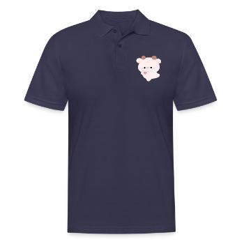 Liebe Kuh - Männer Poloshirt - Navy - Vorne - Kai (181cm)