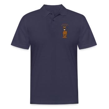 Irischer Terrier Smile - Männer Poloshirt - Navy - Vorne - Kai (181cm)