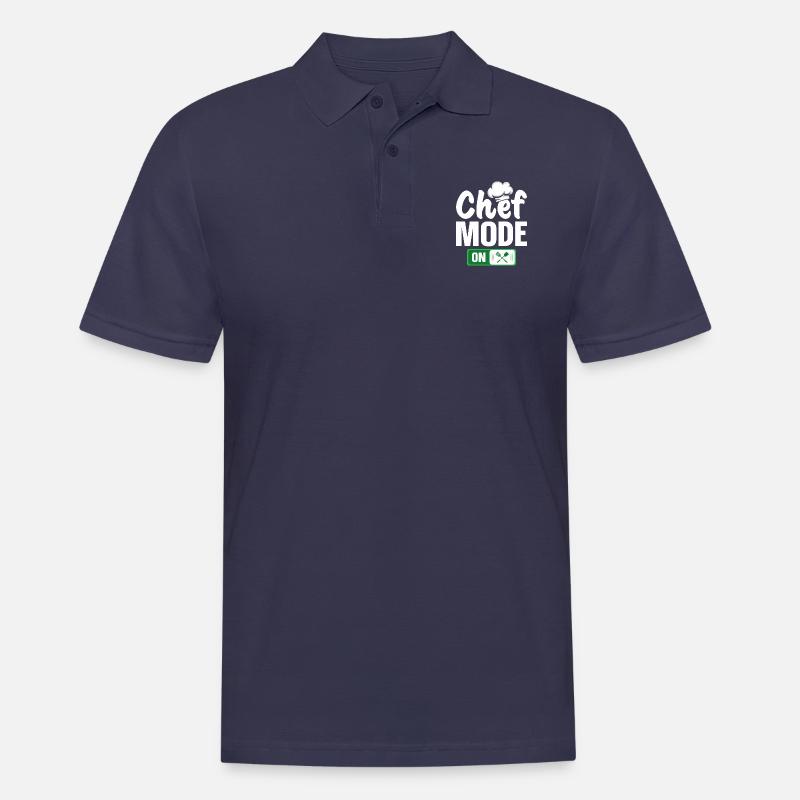 Mode Chef activé - Polo Homme - bleu marine