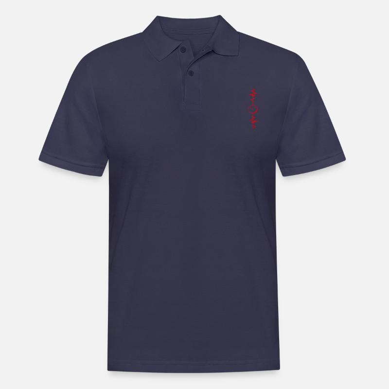 Bowling Herzschlag Bowling Geschenkidee - Männer Poloshirt - Navy