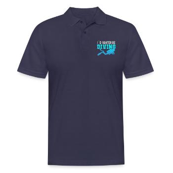Tauchen Diving Taucherbrille Meer Sporttaucher - Männer Poloshirt - Navy - Vorne - Kai (181cm)