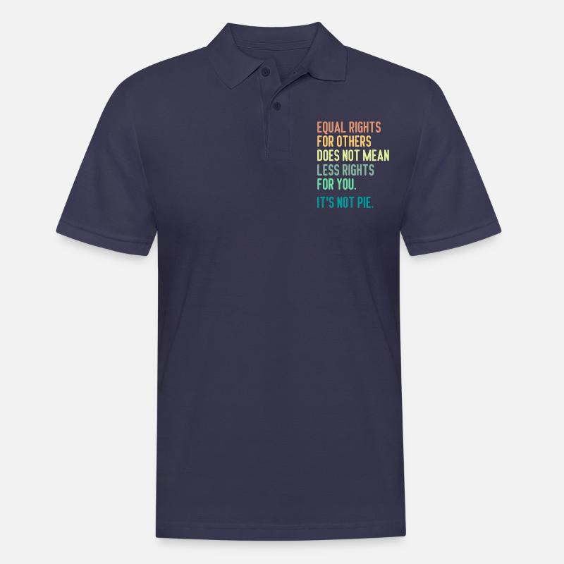 Equal Rights For Others - Pikétröja herr - marinblå