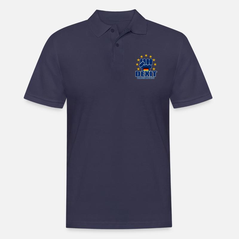 Dexit - Männer Poloshirt - Navy