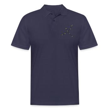 Sternbild Schwan - Männer Poloshirt - Navy - Vorne - Kai (181cm)