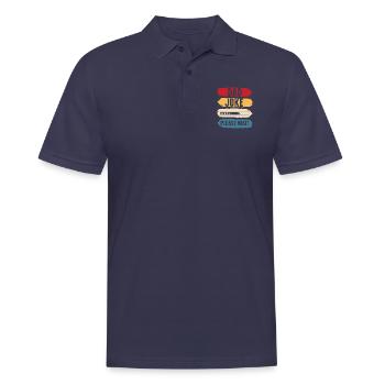 Dad joke please wait funny gift father's day - Polo Homme - bleu marine - Devant - Kai (181cm)