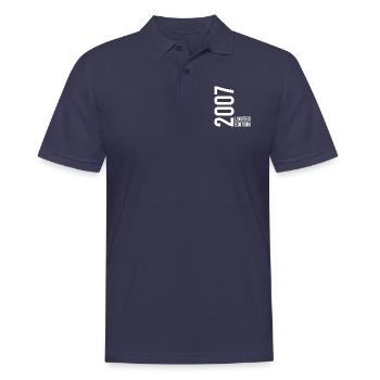 2007 Limited Edition - Männer Poloshirt - Navy - Vorne - Kai (181cm)