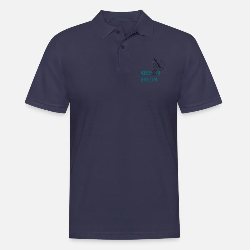 Keep On Rollin - Männer Poloshirt - Navy