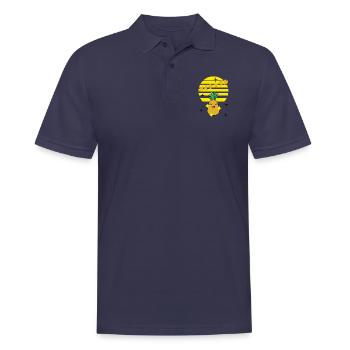 kawaii pineapple fun - Männer Poloshirt - Navy - Vorne - Kai (181cm)