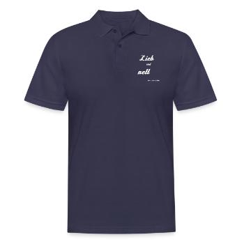 lieb und nett ist nicht mein ding Geschenkidee - Männer Poloshirt - Navy - Vorne - Kai (181cm)