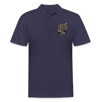 Fahrrad - Men's Polo Shirt - navy - Front - Kai (181cm)