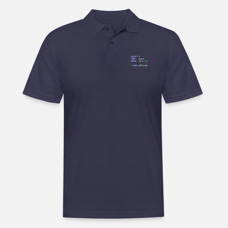 Software-Entwickler SQL Coder Geek Geschenk - Männer Poloshirt - Navy