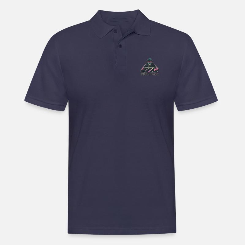 Hacker Phisherman Phishing Design als Geschenk - Männer Poloshirt - Navy