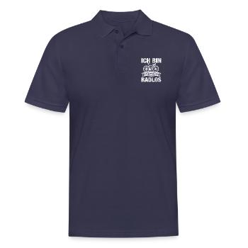 Fahrrad Fahrradfahrer Rad - Männer Poloshirt - Navy - Vorne - Kai (181cm)