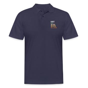 August 2002 The Man The Myth The Legend - Men's Polo Shirt - navy - Front - Kai (181cm)