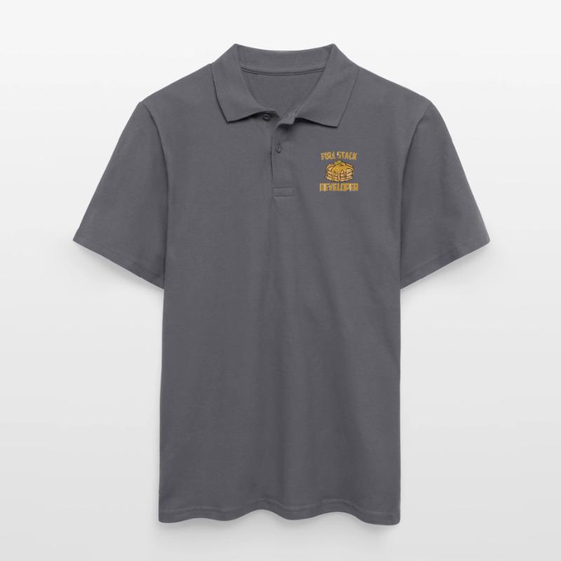 Full Stack Developer - Computer Coding Programmer Men's Polo Shirt