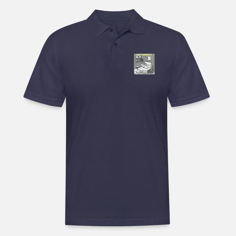 Morgenmuffel oder Langschläfer? - Männer Poloshirt - Navy