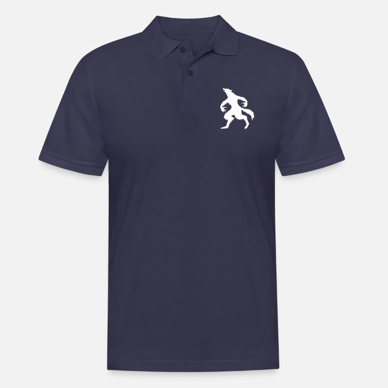 werwolf 1 - Männer Poloshirt - Navy